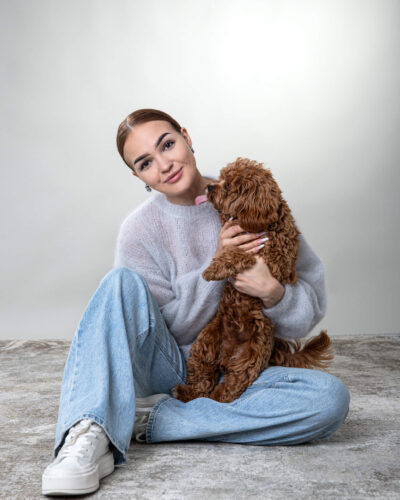 Sweter moherowy Vinci - szary