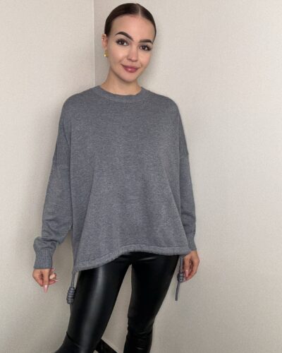 Sweter z wiskozy Orvieto - szary