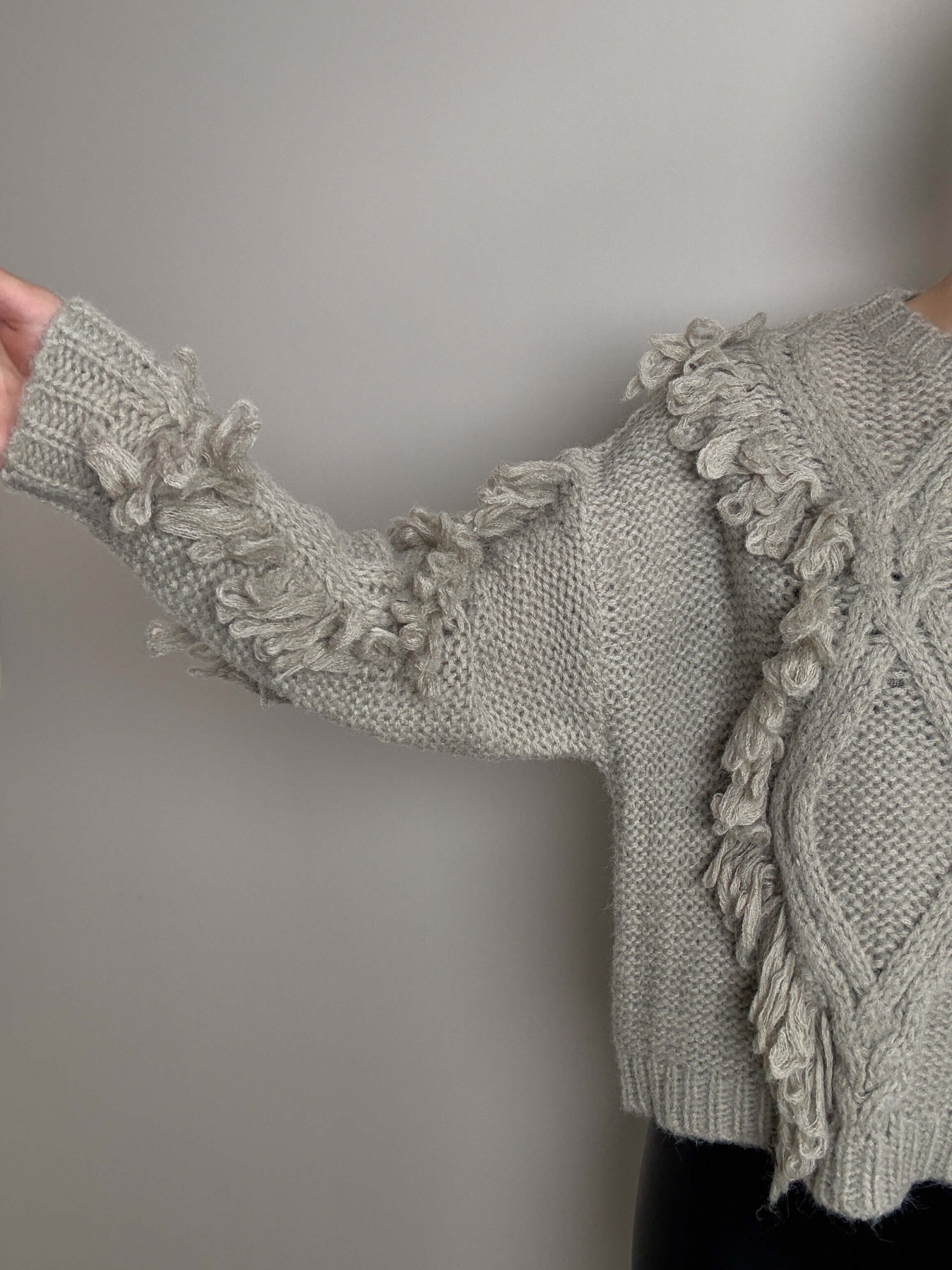 Sweter z dodatkiem wełny Bolzano - popiel - Image 4