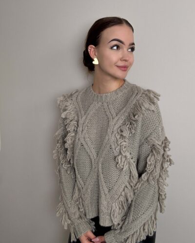 Sweter z dodatkiem wełny Bolzano - popiel