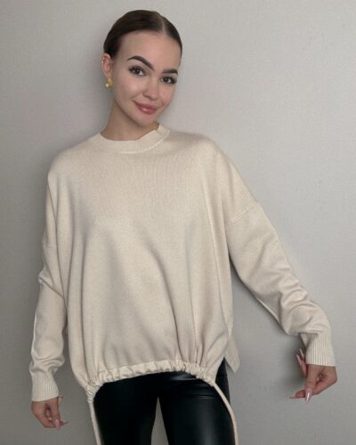 Sweter z wiskozy Orvieto - beżowy