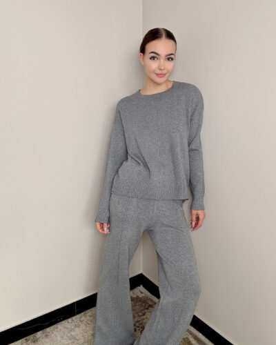 Komplet z dodatkiem wiskozy Fano - szary